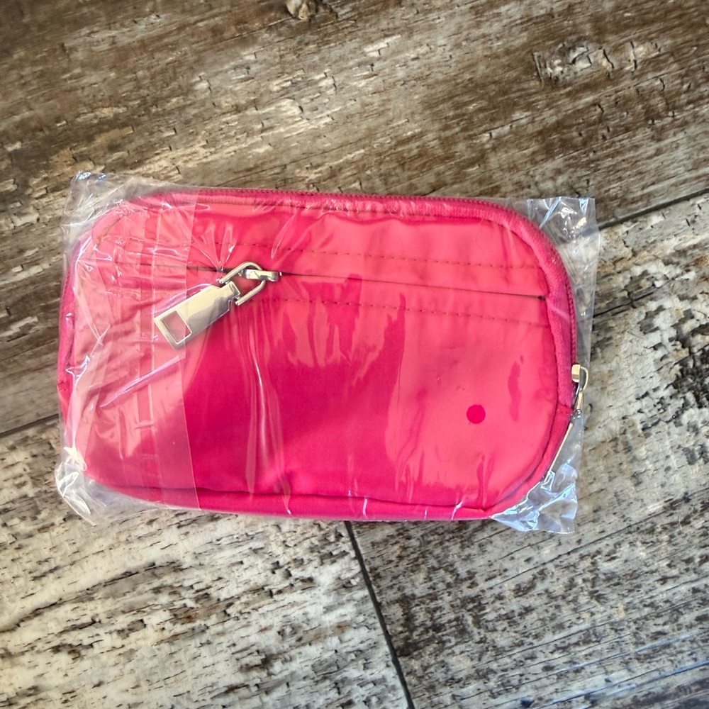 2 for $10 sale: NWT Manutox The Iris' Wallet, lanyard wristlet - rose red pink